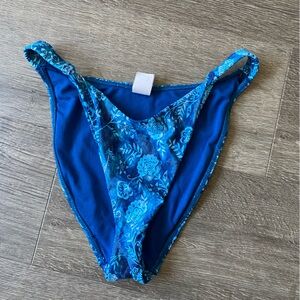Swim Systems Blue Floral Bikini Bottom